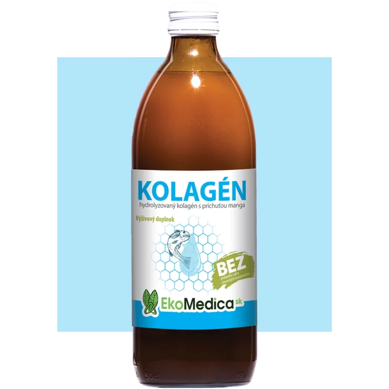 100% prírodný tekutý KOLAGÉN - hydrolyzovaný morský kolagén s príchuťou manga