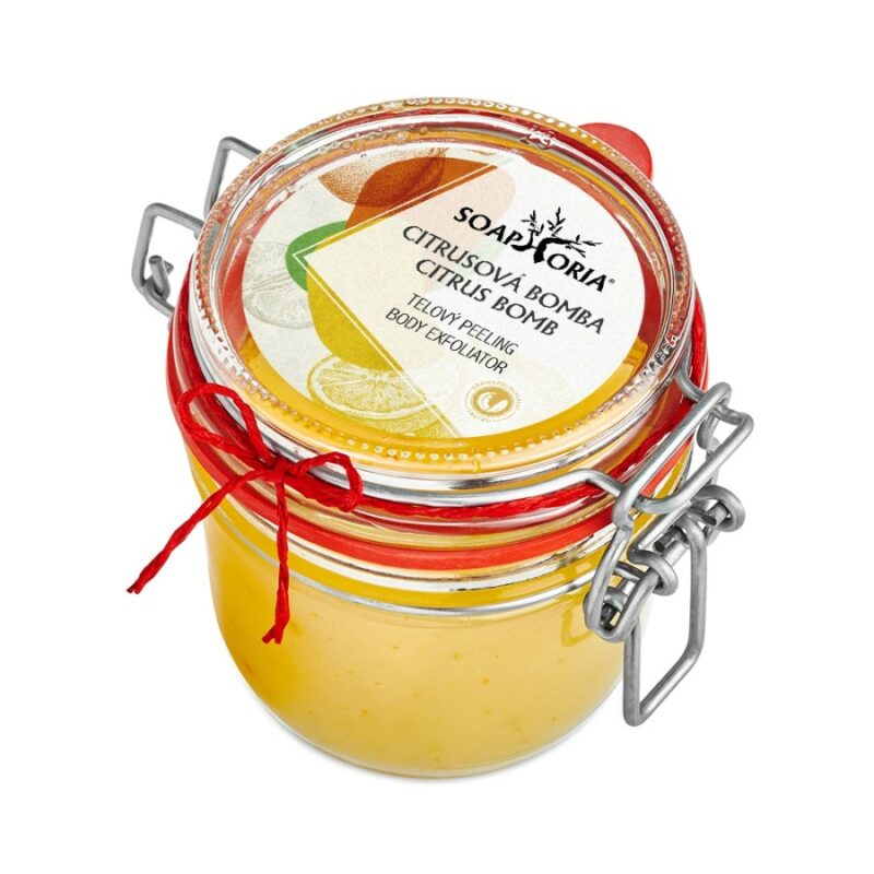 CITRUSOVÁ BOMBA - organický soľný telový peeling