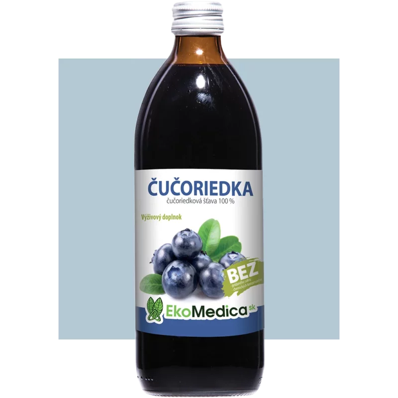 ČUČORIEDKA - 100% šťava z čučoriedky