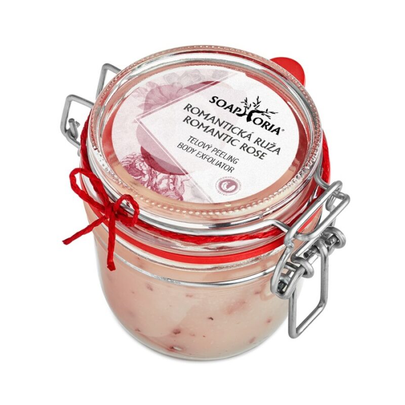 ROMANTICKÁ RUŽA - organický soľný telový peeling